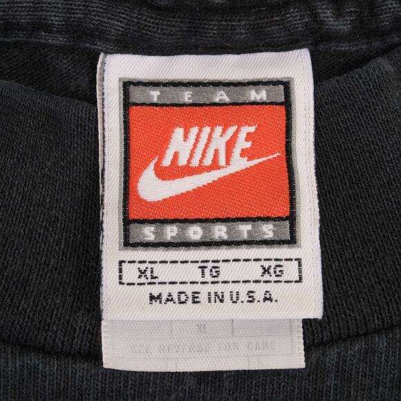 Colorado Buffaloes Nike Swoosh Mock Turtleneck Black Long Sleeve XL 90s USA - Picture 6 of 7